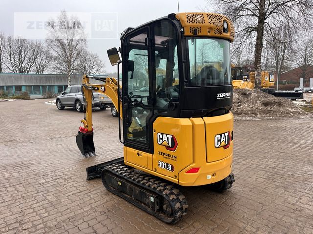 2024 Caterpillar 301.8 mini excavator rear three-quarter view