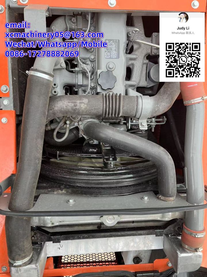 2023 Hitachi ZX120 crawler excavator engine compartment view