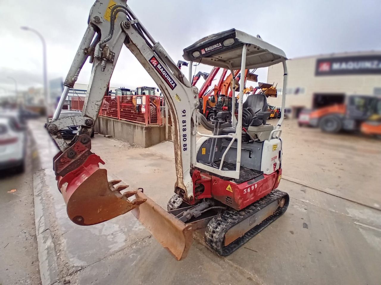 2019 Takeuchi TB215R mini excavator, side view 2019 Takeuchi TB215R mini excavator, side view