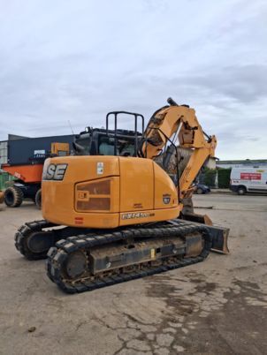2016 CASE CX145DSR crawler excavator, rear three-quarter view 2016 CASE CX145DSR crawler excavator, rear three-quarter view
