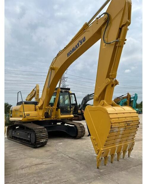 2020 Komatsu PC350 crawler excavator, front three-quarter view