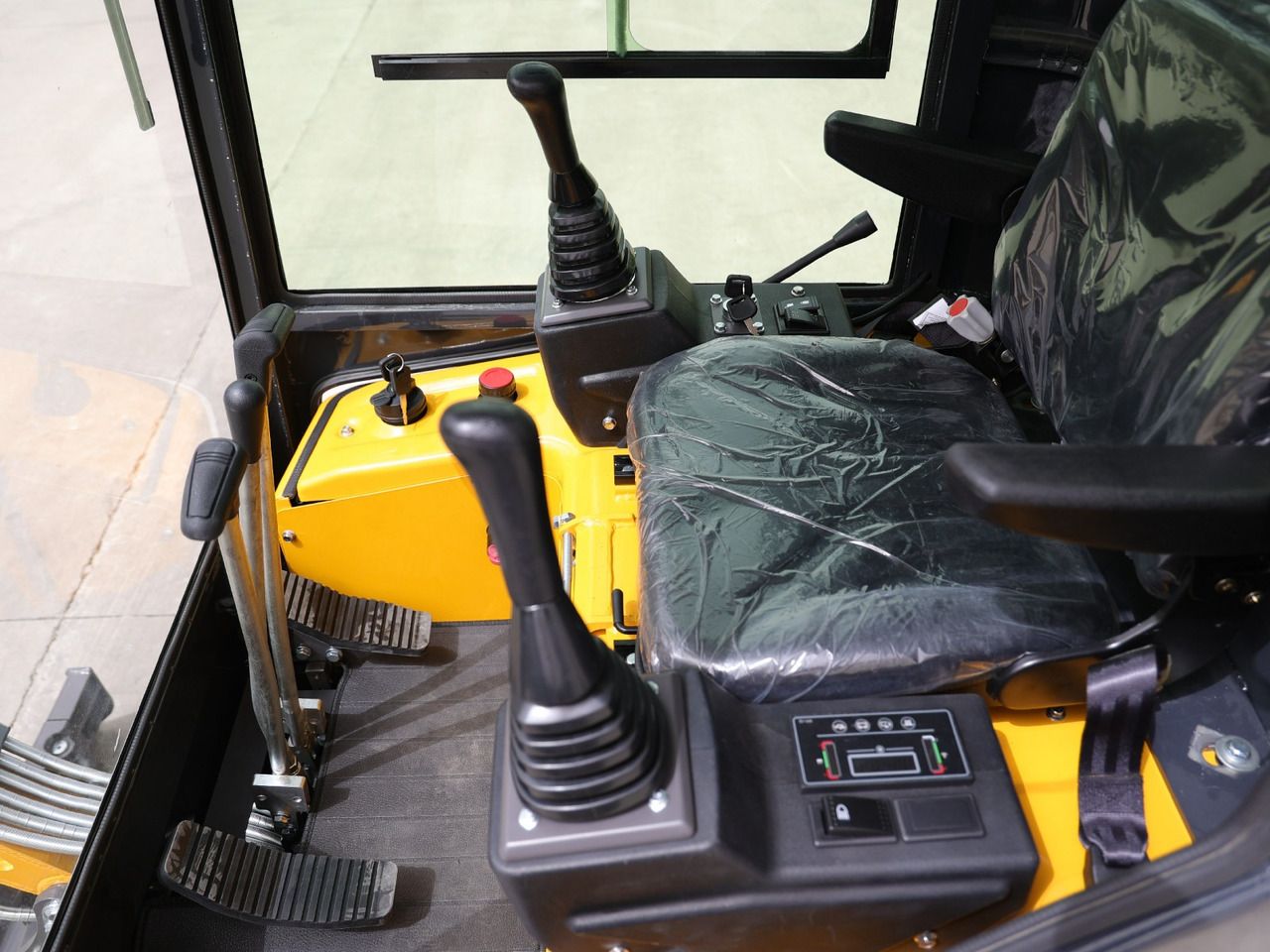 2025 Müller Machinery MB 18-KSH mini excavator interior cab view 2025 Müller Machinery MB 18-KSH mini excavator interior cab view