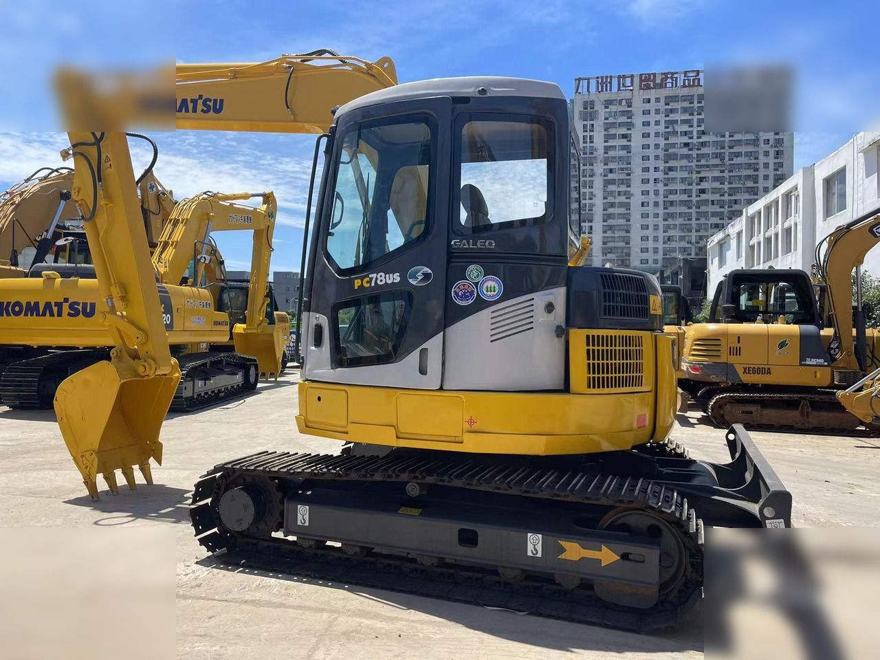 2016 Komatsu PC78US-6 crawler excavator, side view