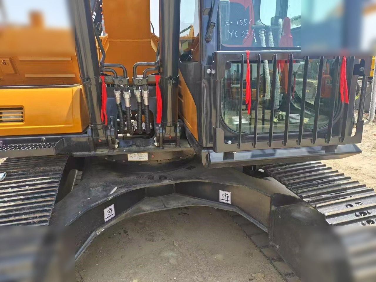 2022 Sany SY155C crawler excavator cab and boom detail