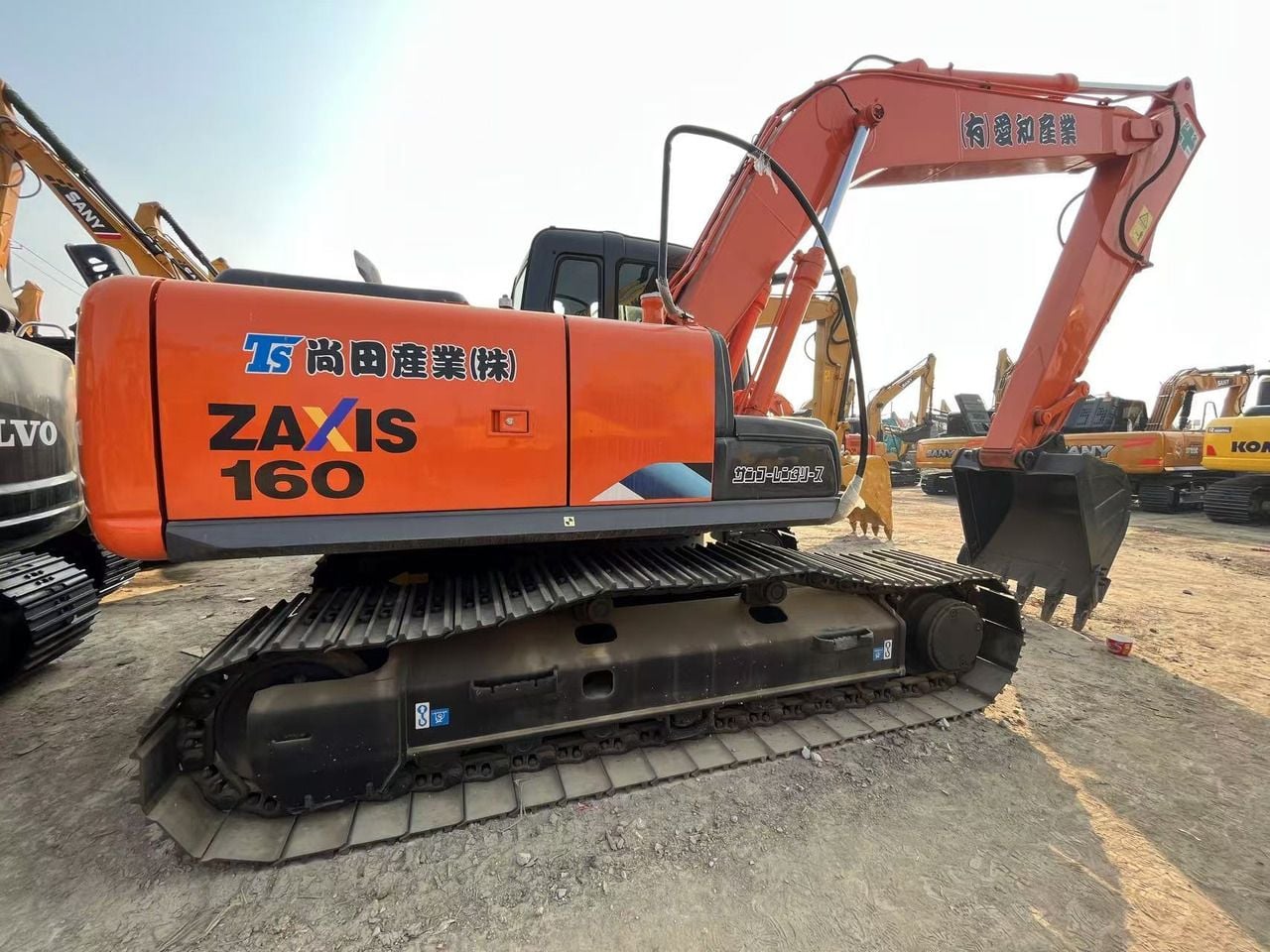 2023 Hitachi Zaxis 160 crawler excavator side view
