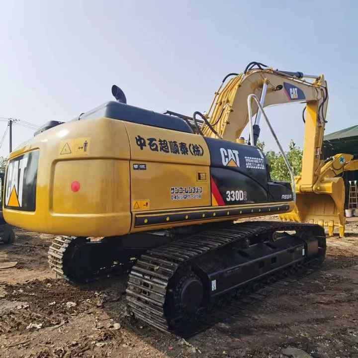 2021 Caterpillar 330D2 crawler excavator, rear three-quarter view 2021 Caterpillar 330D2 crawler excavator, rear three-quarter view