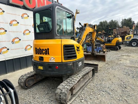 2016 Bobcat E35 mini excavator, rear three-quarter view 2016 Bobcat E35 mini excavator, rear three-quarter view