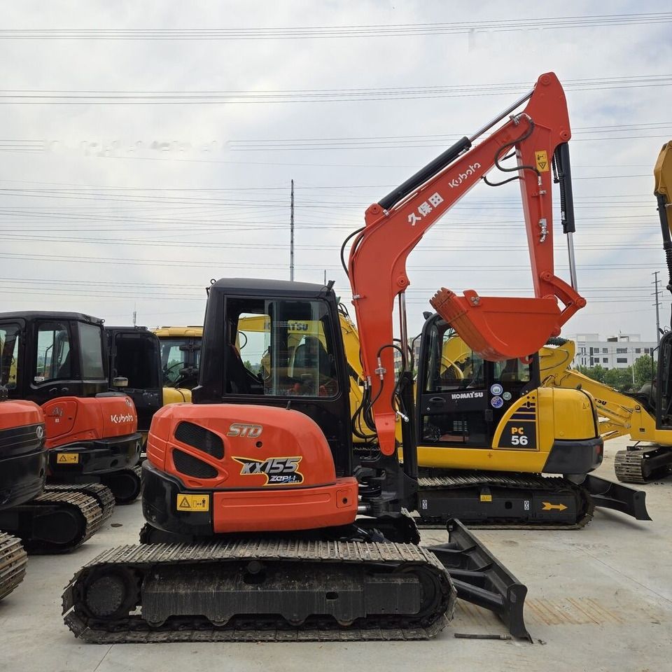 2022 Kubota KX155 mini excavator, side profile view 2022 Kubota KX155 mini excavator, side profile view