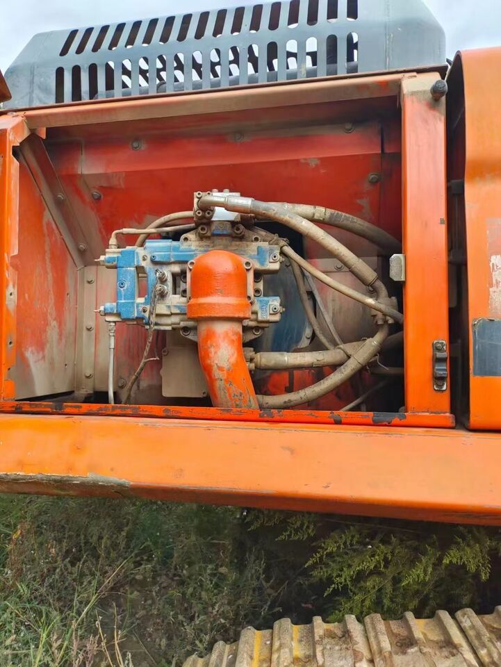 2023 Doosan DX380LC-9C excavator open engine compartment view