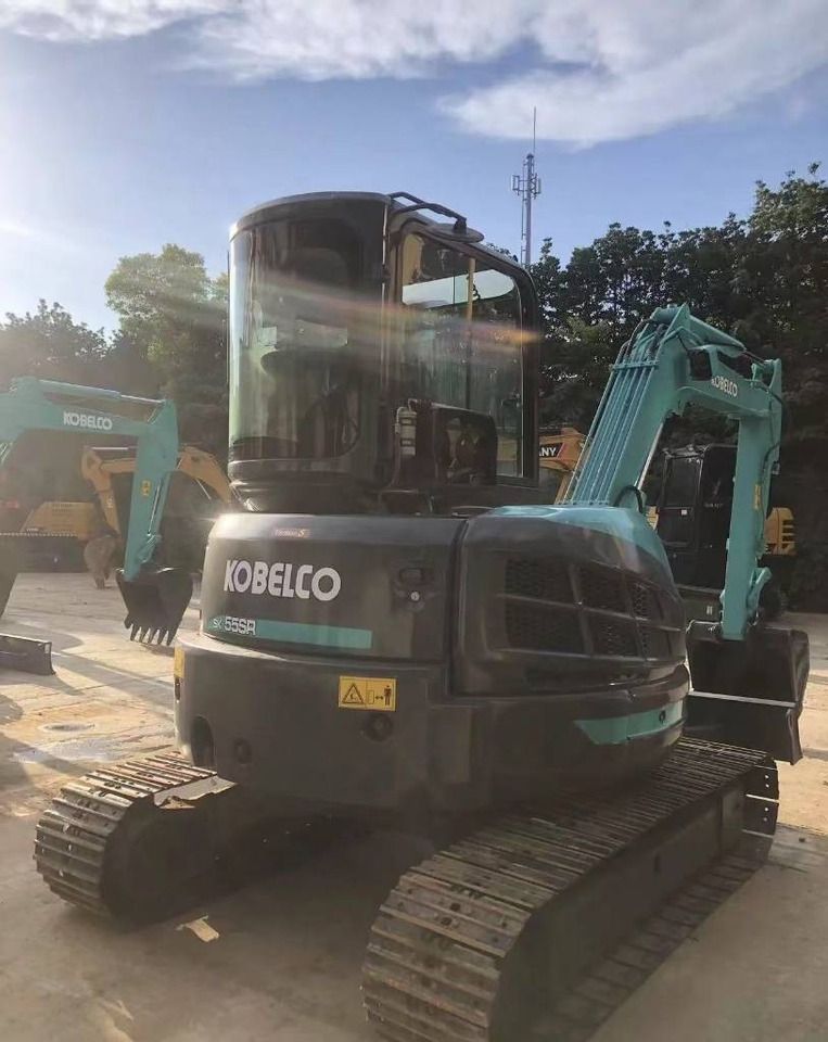 2025 Kobelco SK55SR mini excavator, rear three-quarter view 2025 Kobelco SK55SR mini excavator, rear three-quarter view