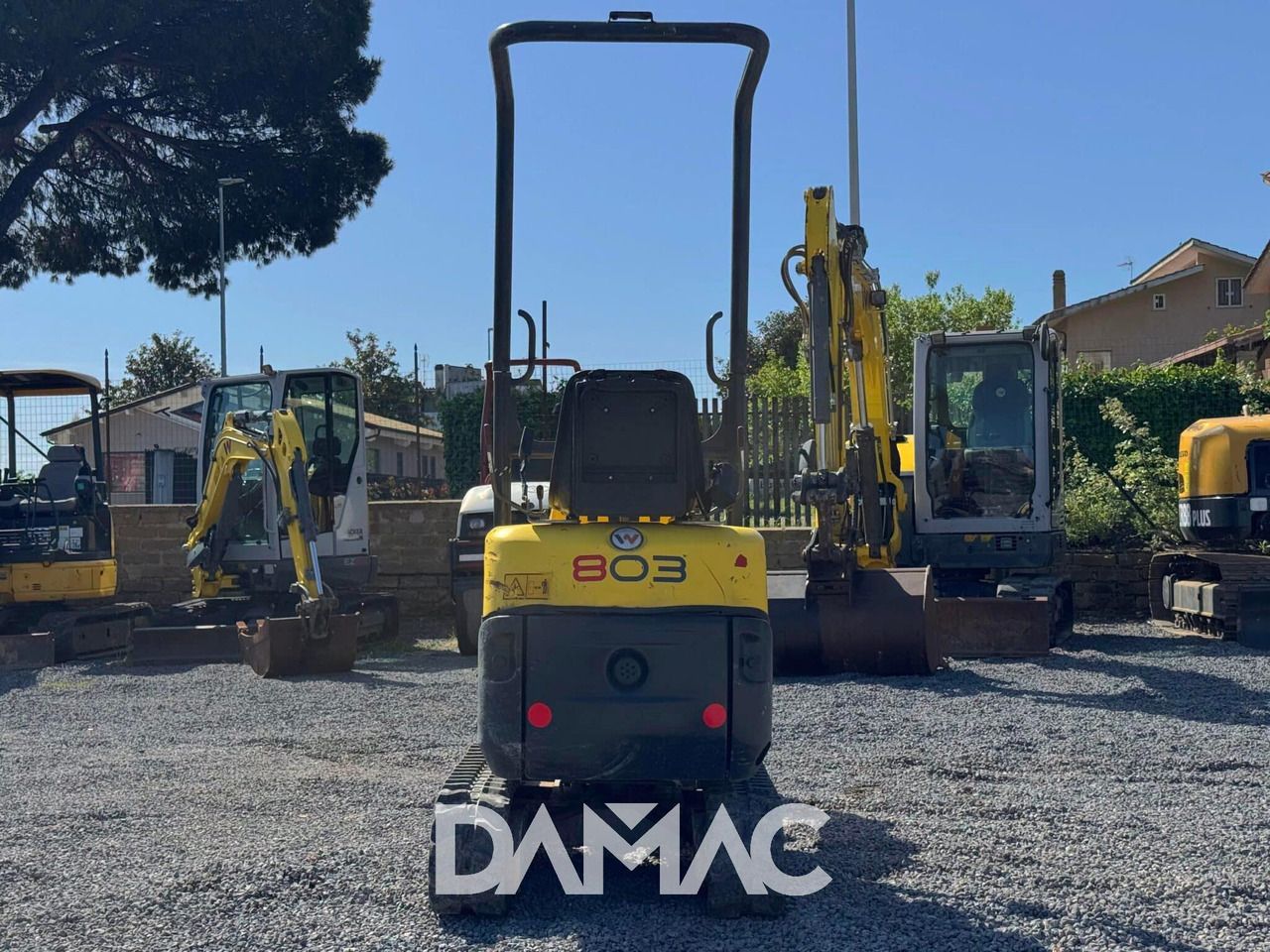 2012 Wacker Neuson 803 mini excavator, rear view 2012 Wacker Neuson 803 mini excavator, rear view