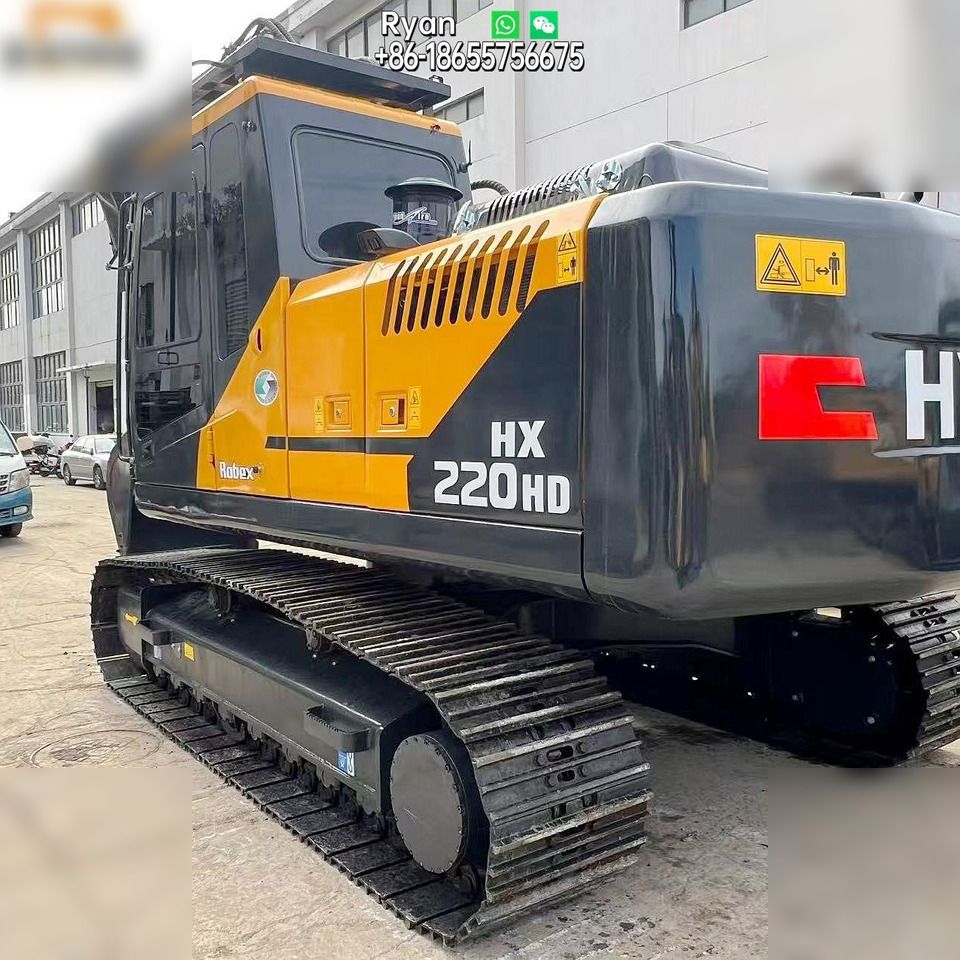 2024 Hyundai HX220HD crawler excavator, rear three-quarter view 2024 Hyundai HX220HD crawler excavator, rear three-quarter view