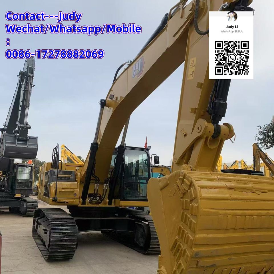 2023 Caterpillar 336GC crawler excavator, front three-quarter view