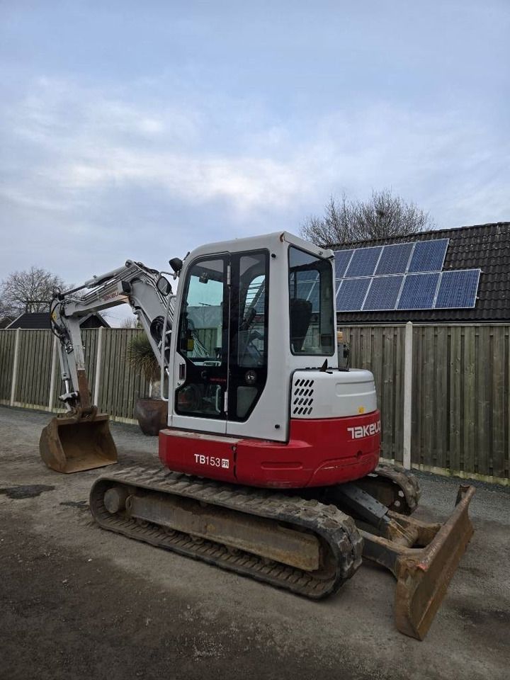 2018 Takeuchi TB153FR mini excavator, rear three-quarter view 2018 Takeuchi TB153FR mini excavator, rear three-quarter view