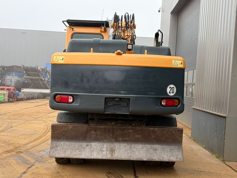 2014 Hyundai R180W-9A wheel excavator, rear view