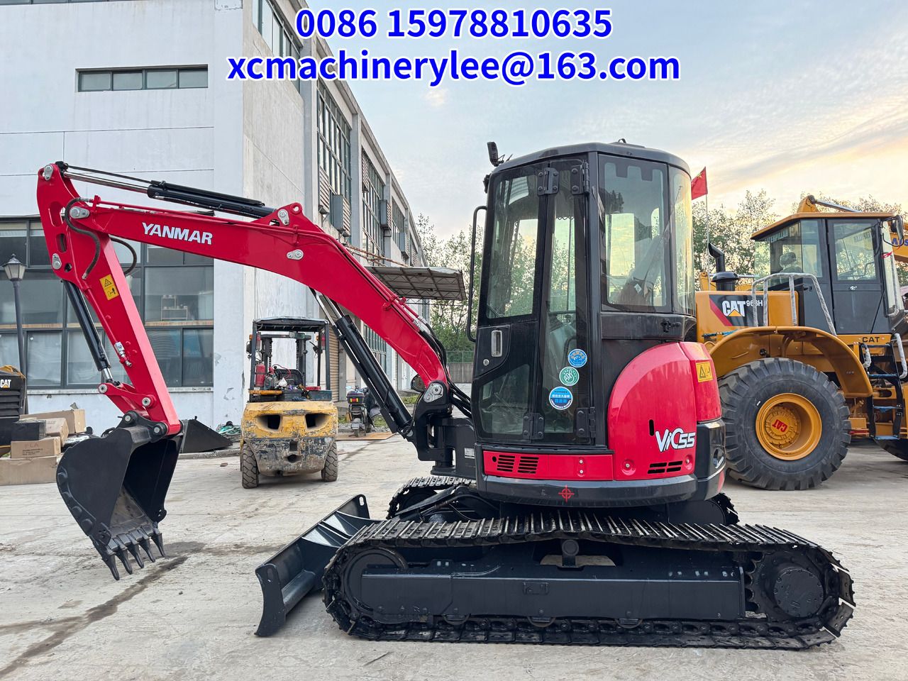 2024 Yanmar ViO55 mini excavator, side profile view 2024 Yanmar ViO55 mini excavator, side profile view