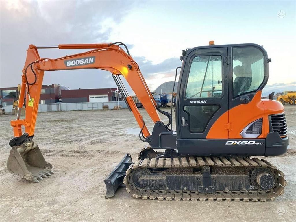 2021 Doosan DX60C mini excavator, side view