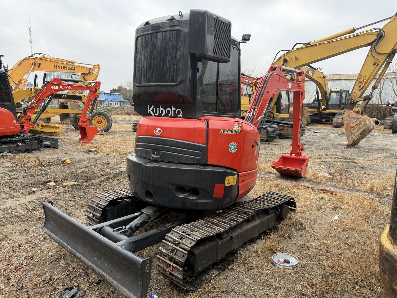 2024 Kubota U35 mini excavator, rear three-quarter view 2024 Kubota U35 mini excavator, rear three-quarter view