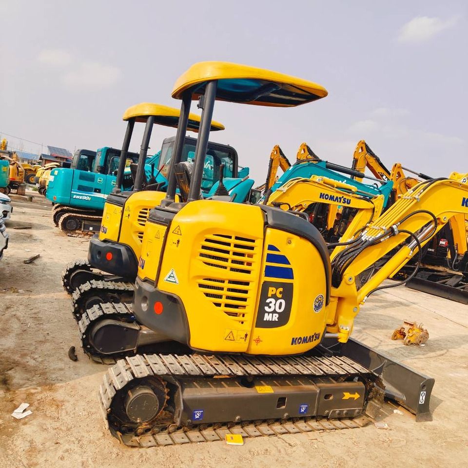 2023 Komatsu PC30MR mini excavator, rear three-quarter view 2023 Komatsu PC30MR mini excavator, rear three-quarter view