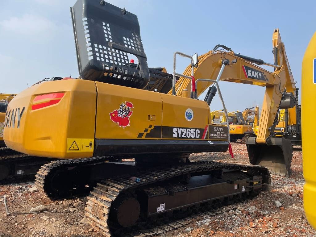 2023 Sany SY265C crawler excavator rear three-quarter view
