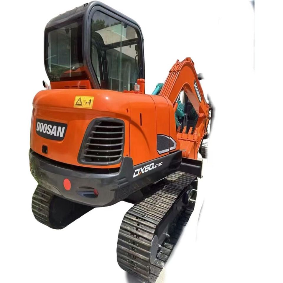 2023 Doosan DX60LC-9C crawler excavator, rear three-quarter view