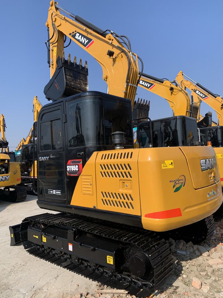 2023 Sany SY95C crawler excavator, rear three-quarter view 2023 Sany SY95C crawler excavator, rear three-quarter view