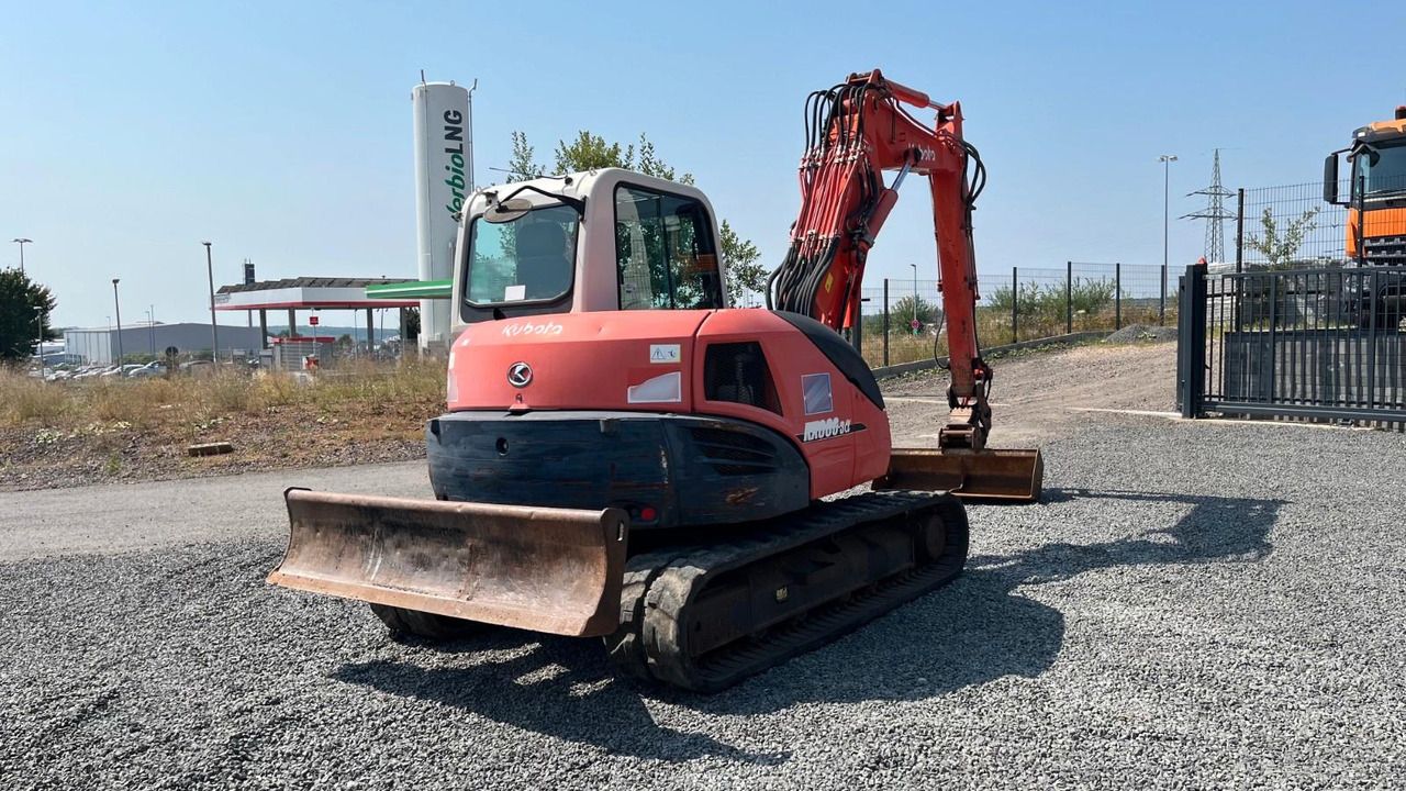 2011 Kubota KX080-3 mini excavator, rear three-quarter view 2011 Kubota KX080-3 mini excavator, rear three-quarter view