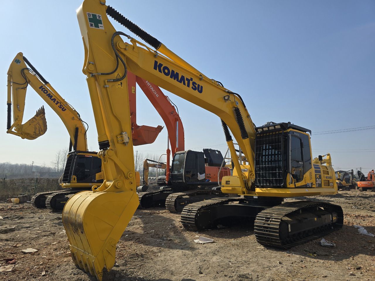 2025 Komatsu PC240-8 crawler excavator, front three-quarter view 2025 Komatsu PC240-8 crawler excavator, front three-quarter view