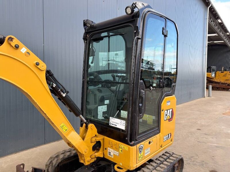 2021 Caterpillar 301.8 mini excavator cab and boom view 2021 Caterpillar 301.8 mini excavator cab and boom view