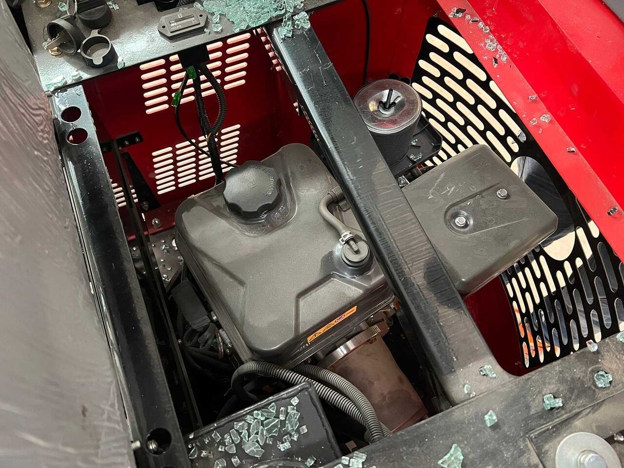 Vicsec VC13C mini excavator engine compartment view