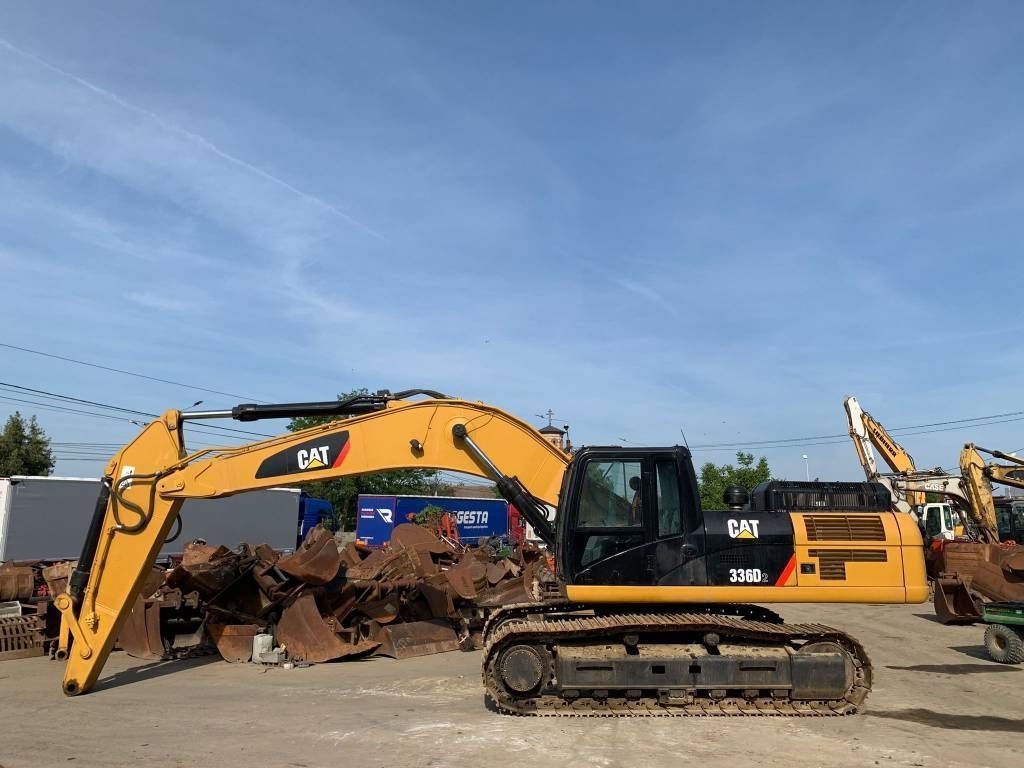 2020 Caterpillar 336D2 crawler excavator, side profile view 2020 Caterpillar 336D2 crawler excavator, side profile view