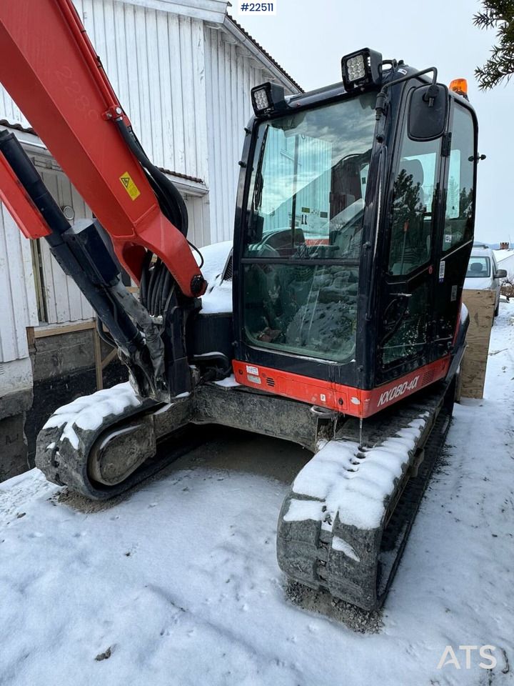 2018 Kubota KX080-4A crawler excavator, front three-quarter view 2018 Kubota KX080-4A crawler excavator, front three-quarter view