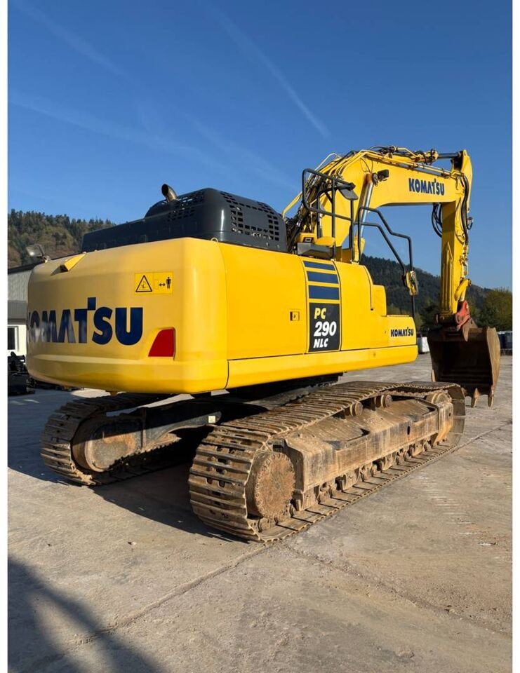 2018 Komatsu PC290NLC crawler excavator, rear three-quarter view 2018 Komatsu PC290NLC crawler excavator, rear three-quarter view