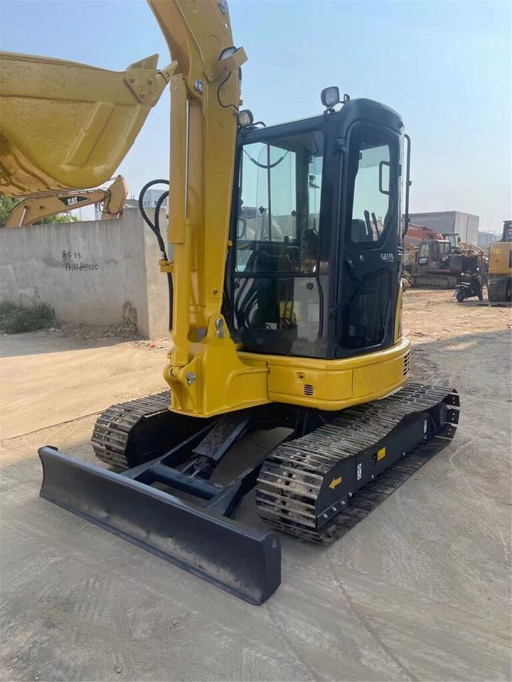 2022 Komatsu PC-55MR mini excavator, front three-quarter view