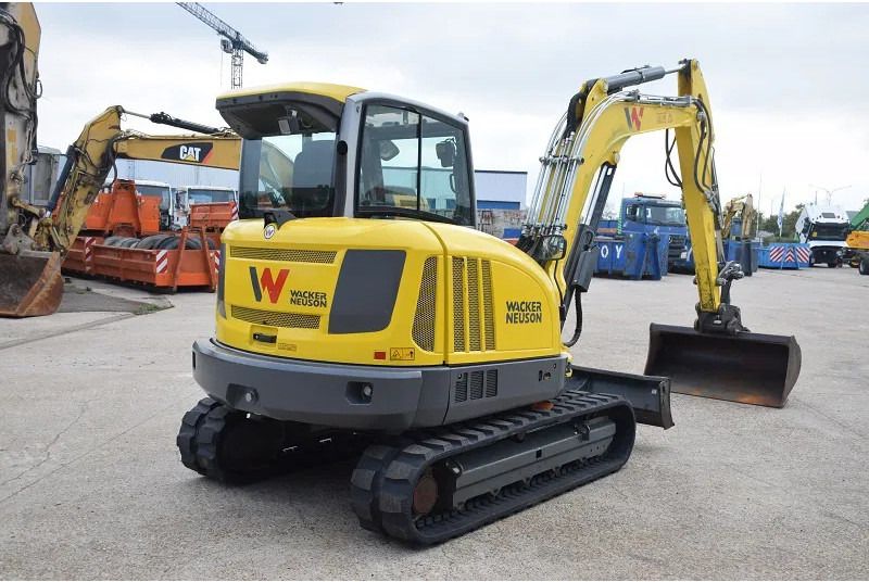2018 Wacker Neuson ET65 mini excavator, rear three-quarter view
