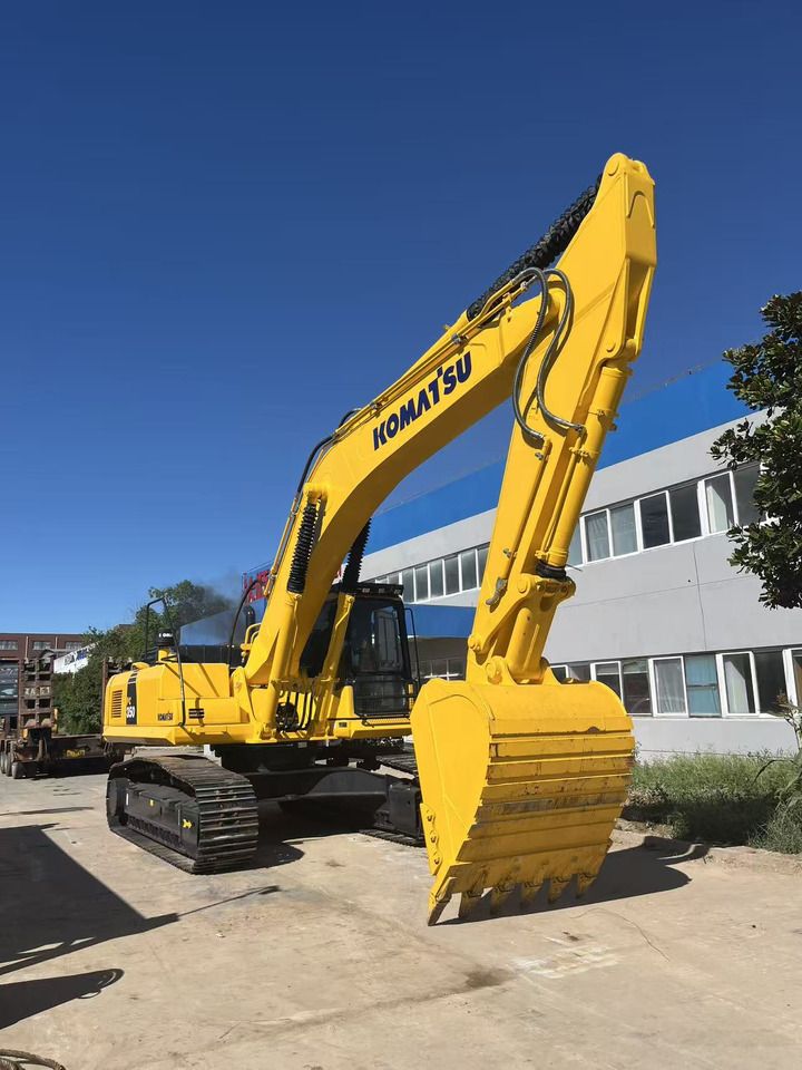 2023 Komatsu PC350 crawler excavator, front three-quarter view