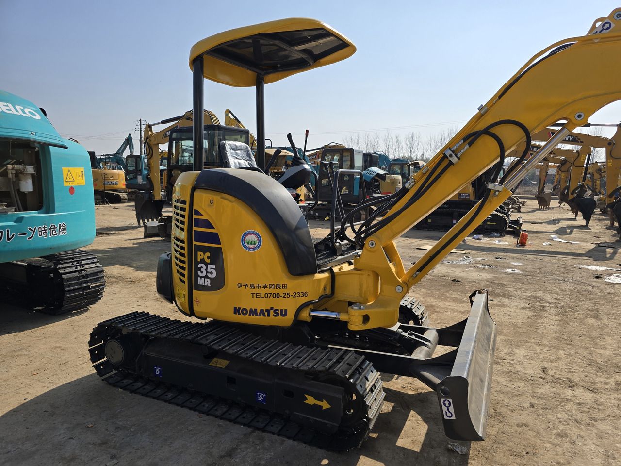 2024 Komatsu PC35 MR mini excavator, side view 2024 Komatsu PC35 MR mini excavator, side view
