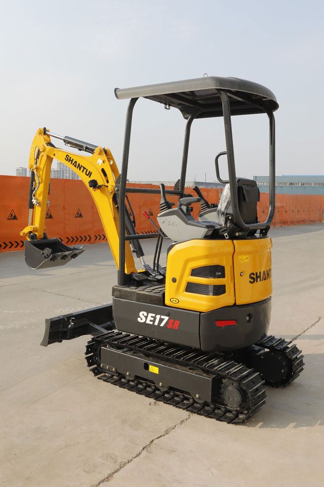 2026 Shantui SE17SR mini excavator, rear three-quarter view 2026 Shantui SE17SR mini excavator, rear three-quarter view