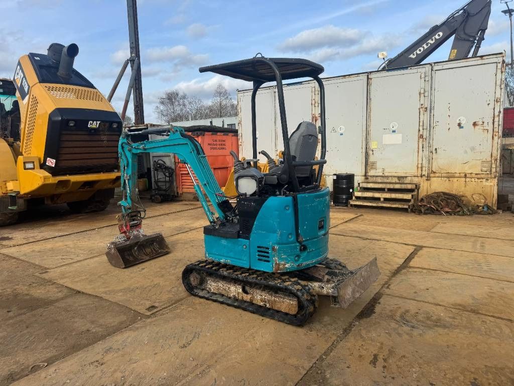 2017 Hitachi ZX17U mini excavator, rear three-quarter view 2017 Hitachi ZX17U mini excavator, rear three-quarter view