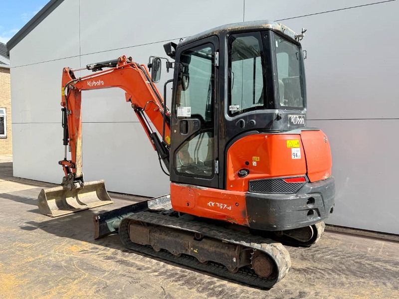 2020 Kubota KX037-4 mini excavator, rear three-quarter view
