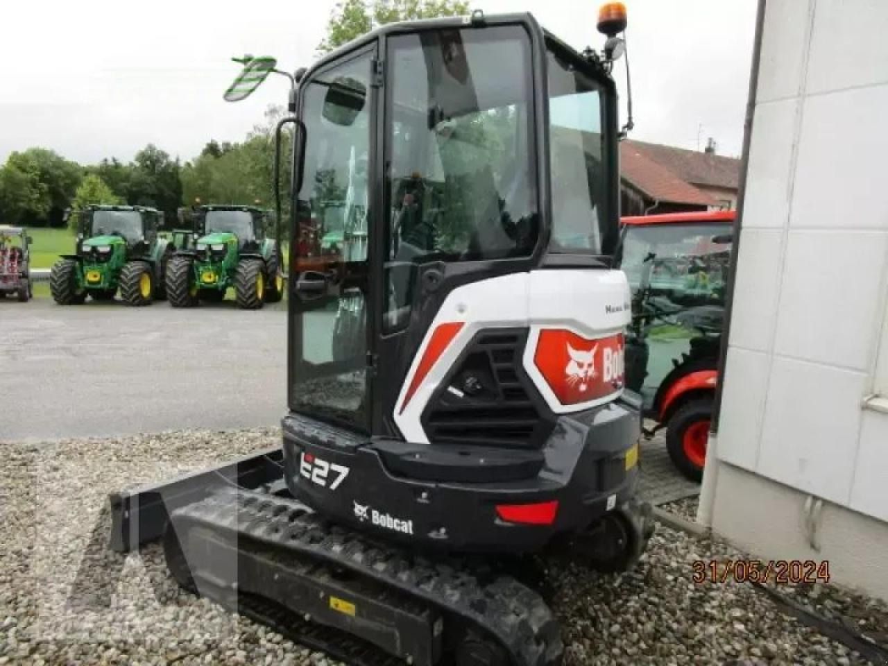 2023 Bobcat E27 mini excavator, front three-quarter view 2023 Bobcat E27 mini excavator, front three-quarter view