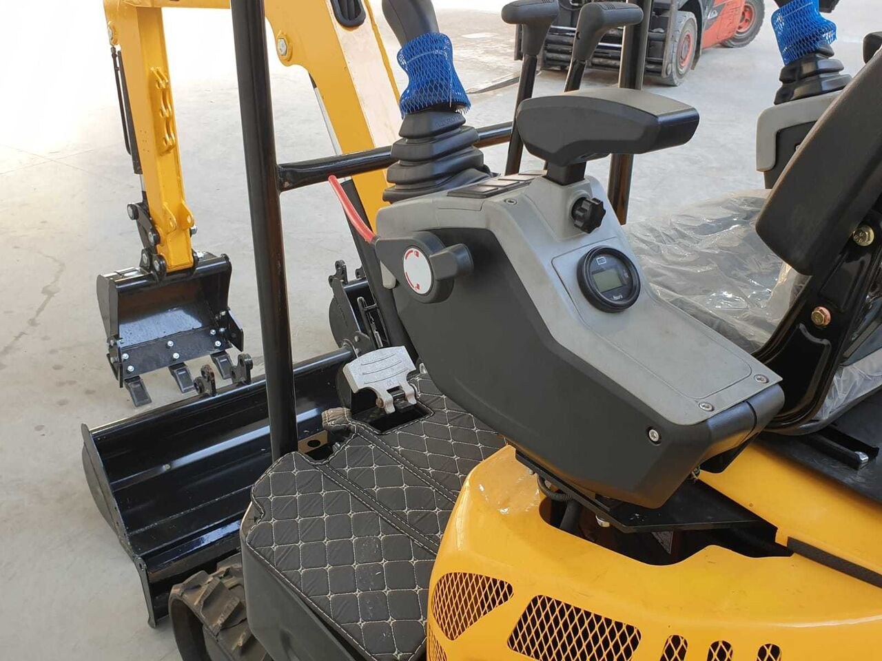 2026 JPC KV15 mini excavator operator station view 2026 JPC KV15 mini excavator operator station view