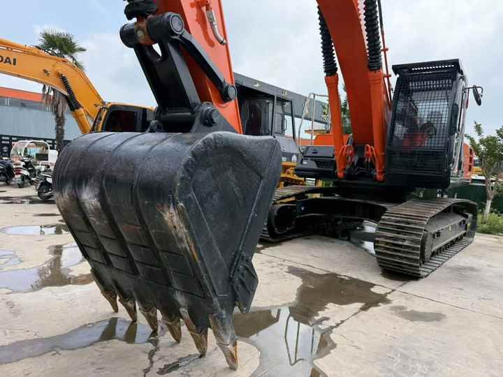 2022 Hitachi ZX350 crawler excavator front view with bucket