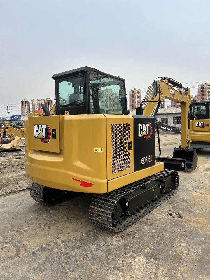 2023 Caterpillar 305.5GC crawler excavator, rear three-quarter view 2023 Caterpillar 305.5GC crawler excavator, rear three-quarter view