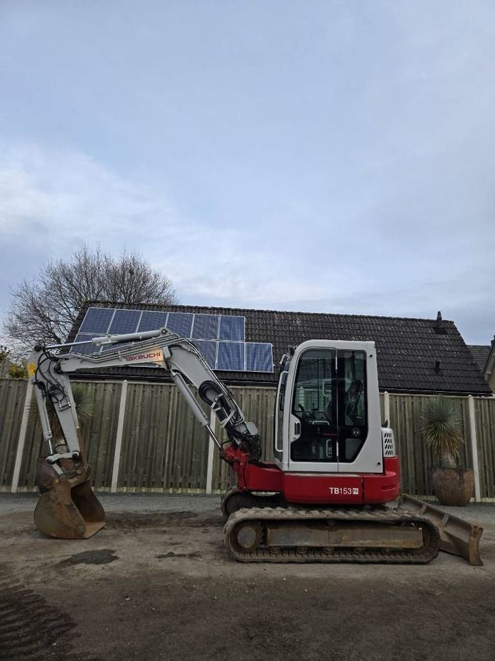 2018 Takeuchi TB153FR mini excavator side view 2018 Takeuchi TB153FR mini excavator side view
