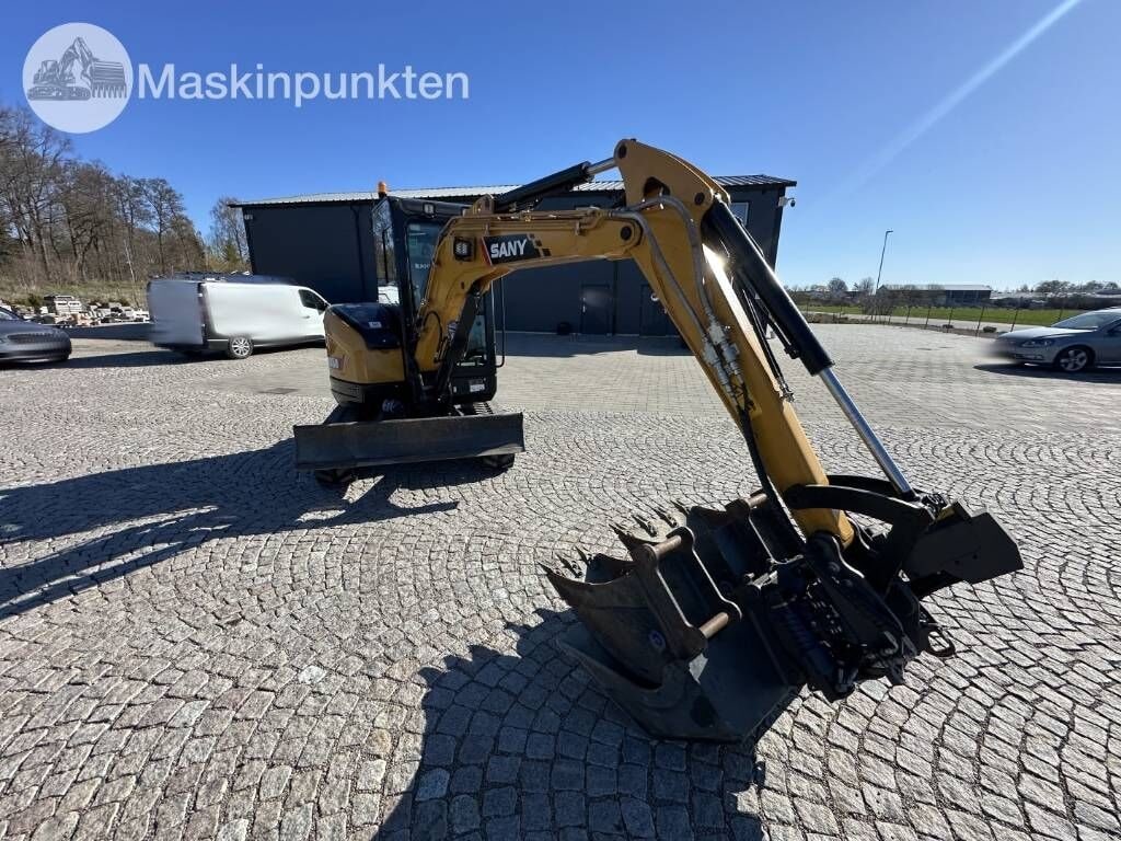 2022 Sany SY35U mini excavator, side view