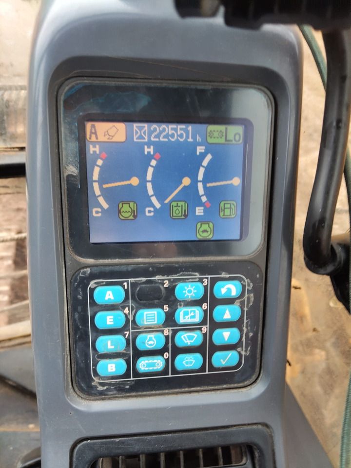 2005 Komatsu PC210 crawler excavator cab monitor display