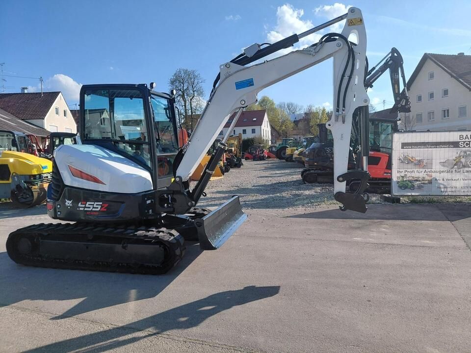 2021 Bobcat E55 Z mini excavator, side view 2021 Bobcat E55 Z mini excavator, side view