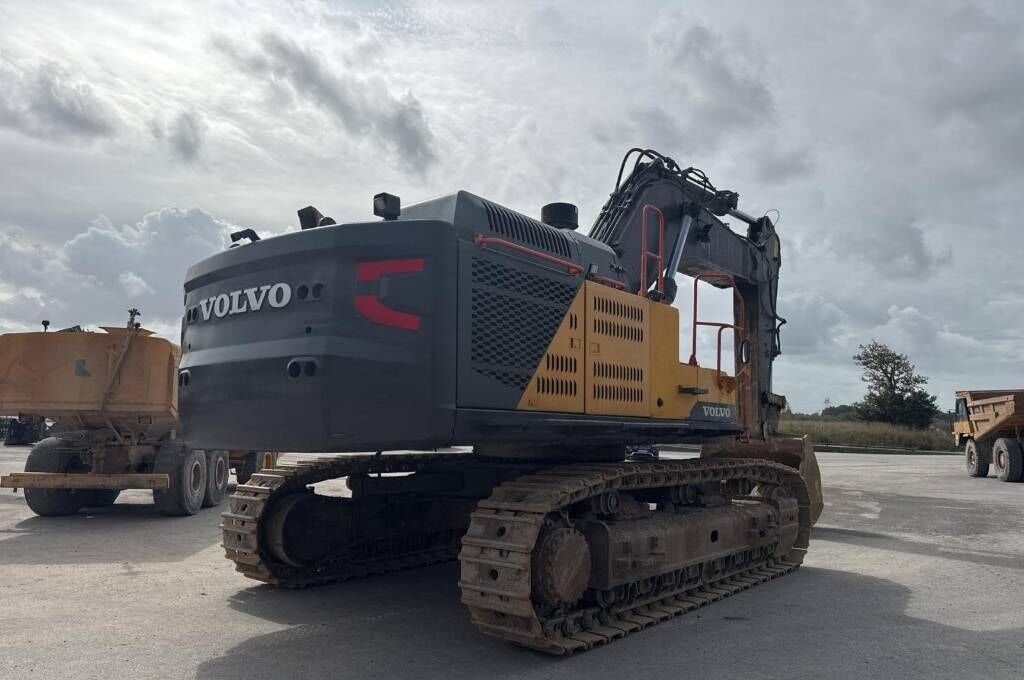 2018 Volvo EC750EL crawler excavator, rear three-quarter view