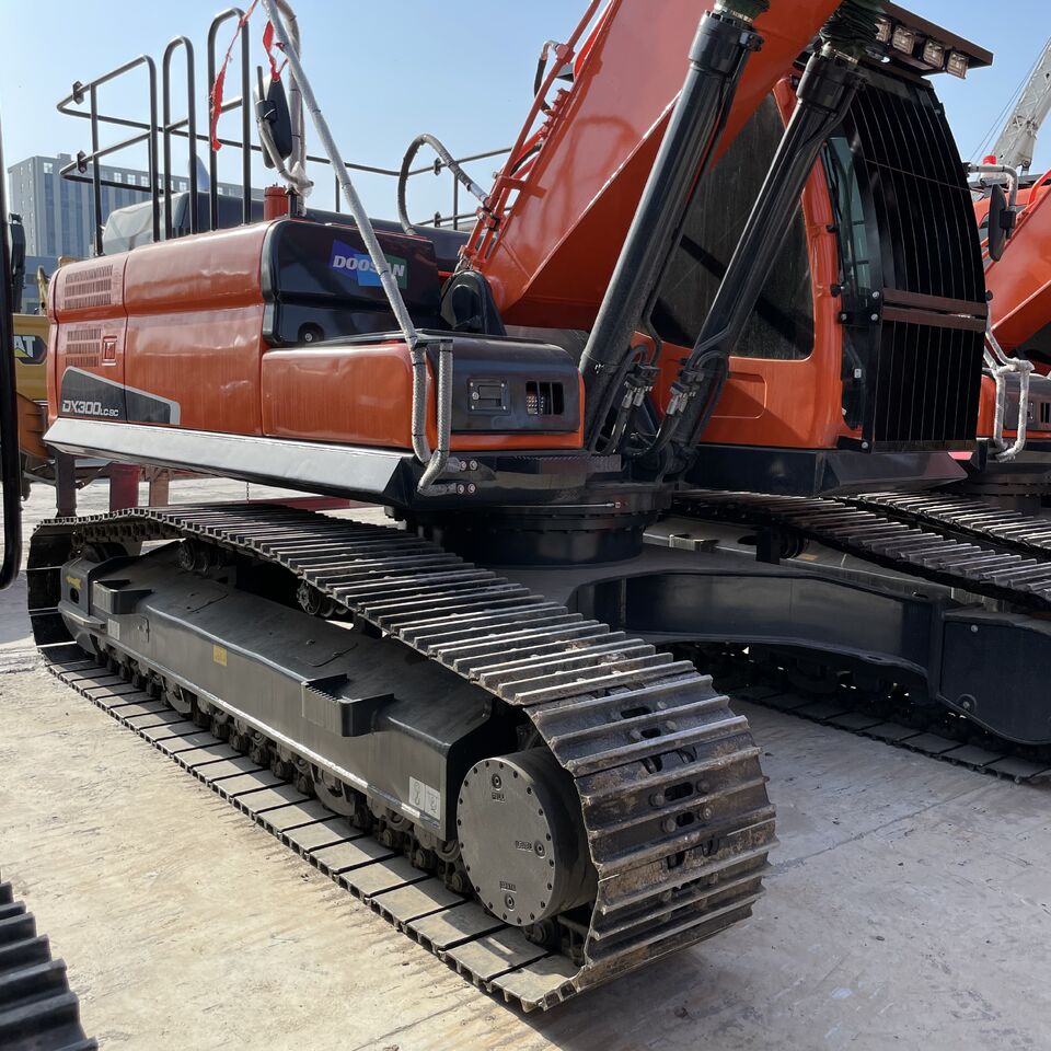 Doosan DX300LC crawler excavator, side view Doosan DX300LC crawler excavator, side view